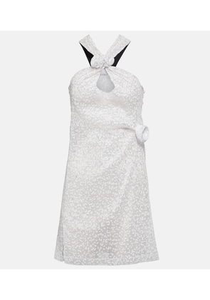Coperni Embellished halterneck minidress