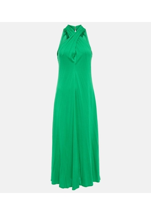 Polo Ralph Lauren Halterneck jersey midi dress