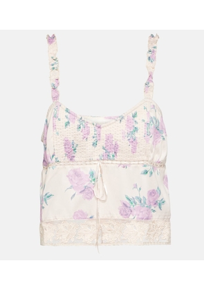 LoveShackFancy Lanzo floral top