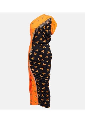 Vivienne Westwood Printed one-shoulder midi dress