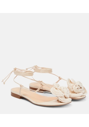 Magda Butrym Crochet and leather sandals