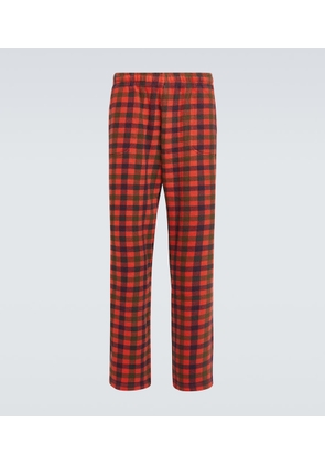 ERL Checked cotton straight pants