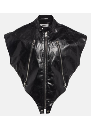 MM6 Maison Margiela Leather jacket