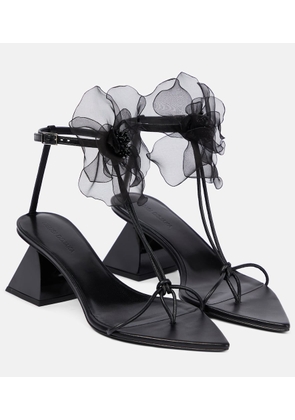 Nensi Dojaka Applique leather thong sandals