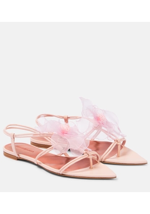 Nensi Dojaka Applique leather thong sandals