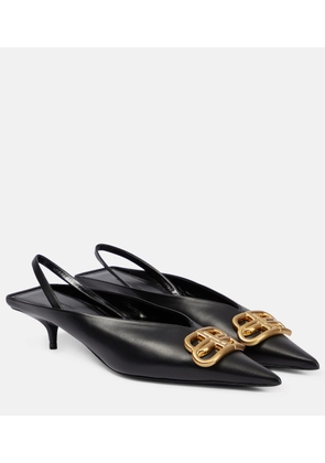 Balenciaga Square Knife BB slingback mules