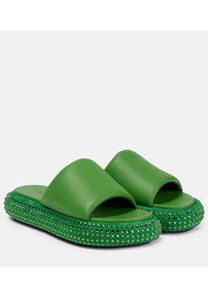 JW Anderson Embellished leather slides