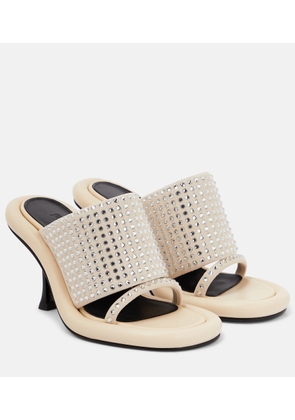 JW Anderson Bumper Tube embellished leather sandals