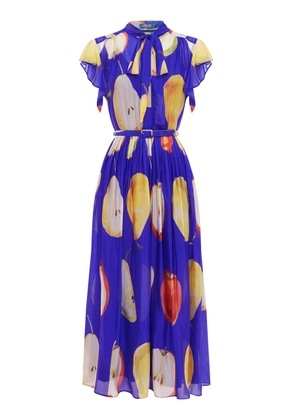 Leo Lin Grace Silk-Blend Midi Dress - Moda Operandi
