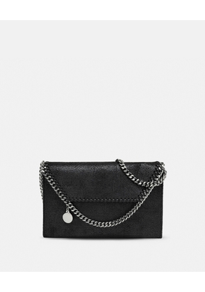 Stella McCartney - Falabella Wallet Crossbody Bag, Woman, Black