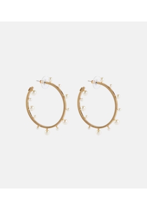 Jennifer Behr Odetta faux pearl hoop earrings