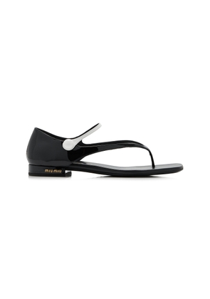 Miu Miu Leather Sandals - Moda Operandi