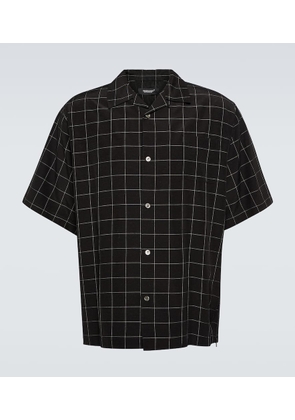 Undercover Checked silk-blend shirt