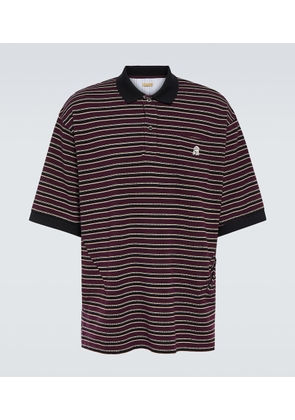 Undercover Striped cotton polo shirt