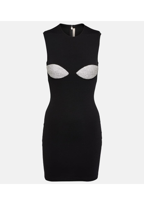 Christopher Kane Crystal-embellished bodycon minidress