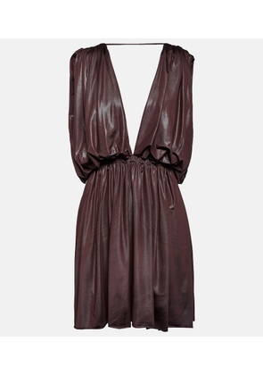 Rick Owens Lilies pleated jersey minidress