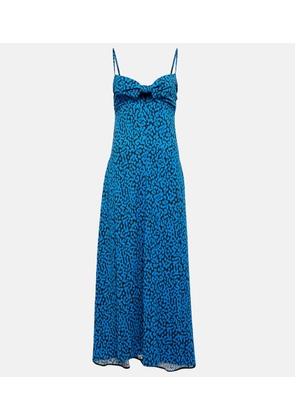 Proenza Schouler Printed cut-out maxi dress