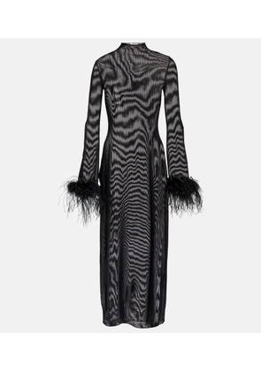 Oseree Lumiere Plumage midi dress