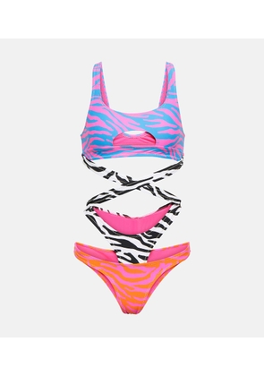 Reina Olga Theresa animal print swimsuit