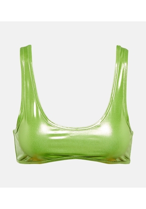 Reina Olga Coolio lame bikini top