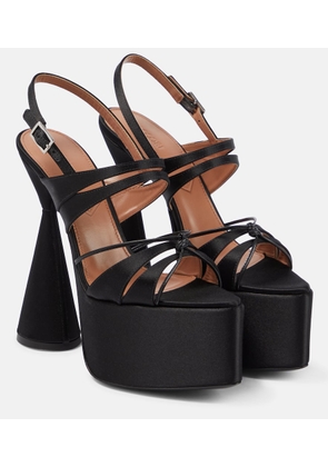 D'Accori Belle satin platform sandals