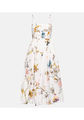 Erdem Abelia floral cotton and silk voile midi dress