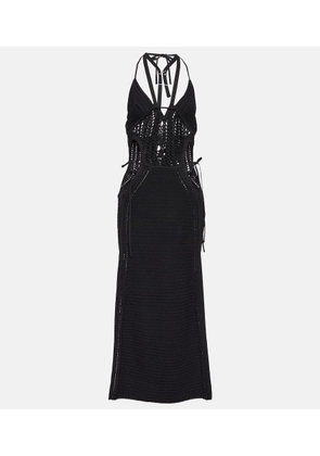 Dion Lee Crochet halterneck midi dress