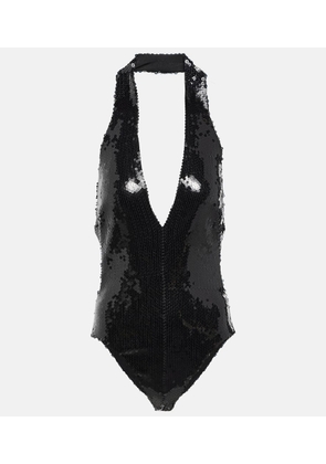 Alexandre Vauthier Sequined halterneck bodysuit