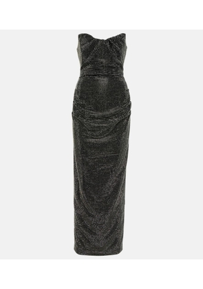 Roland Mouret Embellished strapless maxi dress