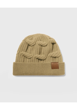 Stella McCartney - Falabella Cable-Knit Beanie, Woman, Camel