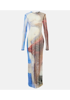 Balmain Printed maxi dress