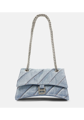 Balenciaga Crush Medium denim shoulder bag