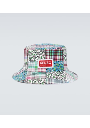 Kenzo Checked cotton and silk bucket hat