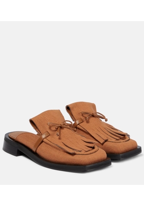 Gia Borghini GIA/RHW Rosie 40 linen slippers