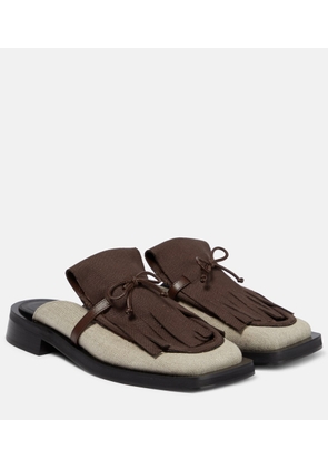 Gia Borghini GIA/RHW Rosie 40 linen slippers