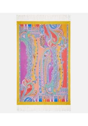 Etro Spugna paisley cotton blanket