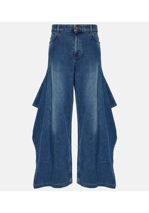 Burberry High-rise wide-leg jeans
