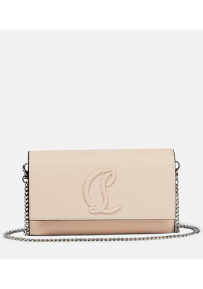 Christian Louboutin Logo leather wallet on chain