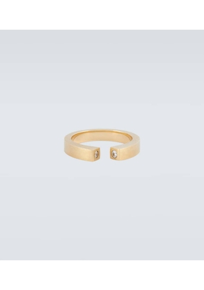 Tom Wood Split 9kt gold ring with diamonds