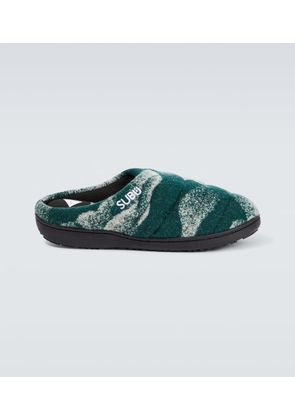 And Wander x Subu jacquard wool-blend slippers