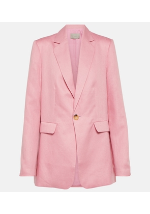 Asceno Azores single-breasted linen blazer