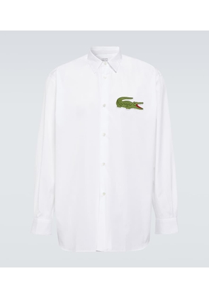 Comme des Garcons Shirt x Lacoste logo cotton poplin shirt
