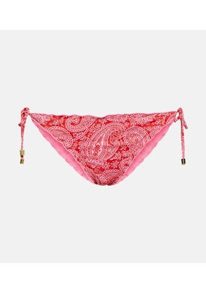 Heidi Klein Tangier reversible ruffle triangle bikini bottom