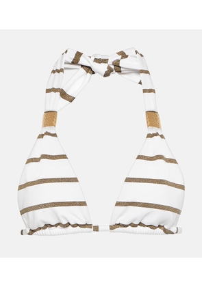 Heidi Klein St Tropez striped bikini top