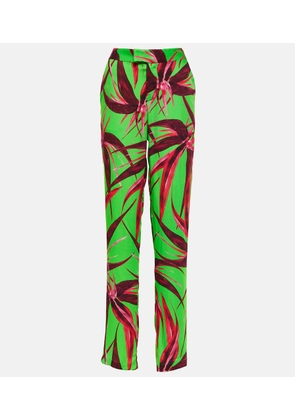 Louisa Ballou Floral straight pants