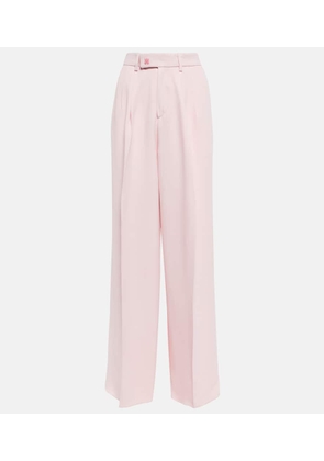 Amiri Pleated high-rise wide-leg pants