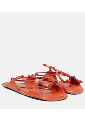 Marni X No Vacancy Inn beaded leather sandals