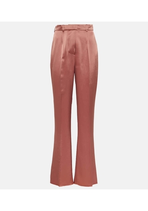 Nanushka Leena high-rise satin straight pants