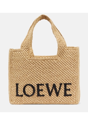 Loewe Paula's Ibiza Small logo raffia tote bag