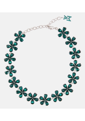 Amina Muaddi Crystal-embellished anklet